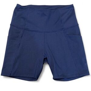 Navy Blue Core 10 Biker Shorts, Size Small‎